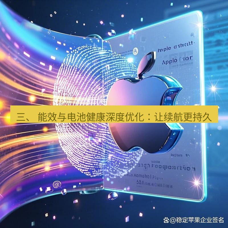 爱思助手官网 三、 能效与电池健康深度优化：让续航更持久