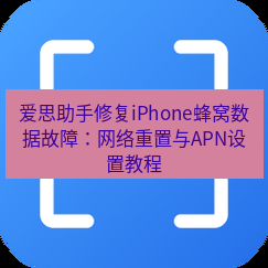 爱思助手下载 爱思助手修复iPhone蜂窝数据故障：网络重置与APN设置教程