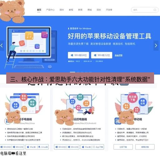 爱思助手官网 三、核心作战：爱思助手六大功能针对性清理“系统数据”