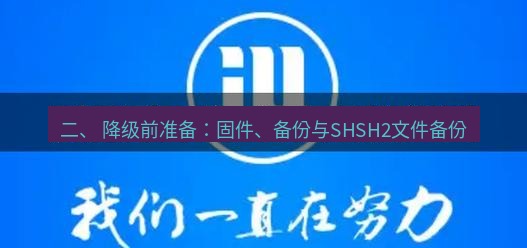 爱思助手官网 二、 降级前准备：固件、备份与SHSH2文件备份