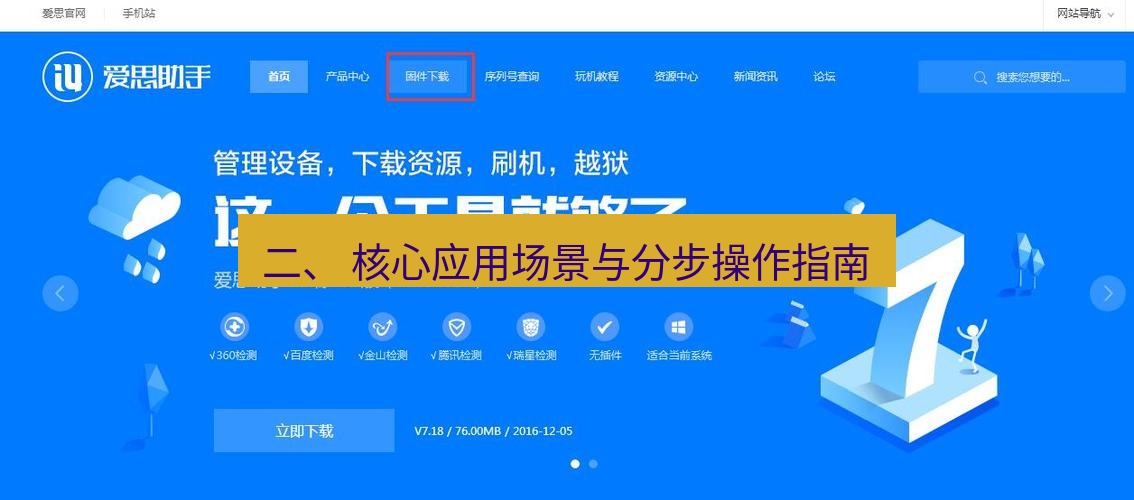 爱思助手官网 二、 核心应用场景与分步操作指南