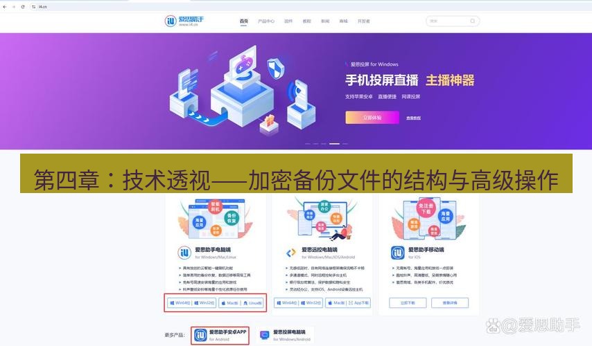 爱思助手官网 第四章：技术透视——加密备份文件的结构与高级操作
